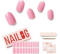 Autocollants À Ongle 20pcs Gel Vernis Adhésif Semi-Permanents Extra Long Finition Brillante Et Durable Nail Art Decal Strip Nail Stickers Pour Femmes Filles, Kiss The Rain