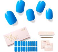 Autocollants À Ongle 20pcs Gel Vernis Adhésif Semi-Permanents Extra Long Finition Brillante Et Durable Nail Art Decal Strip Nail Stickers Pour Femmes Filles, Kiss The Rain