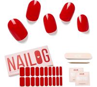 Autocollants À Ongle 20pcs Gel Vernis Adhésif Semi-Permanents Extra Long Finition Brillante Et Durable Nail Art Decal Strip Nail Stickers Pour Femmes Filles, Kiss The Rain