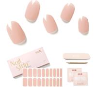 Autocollants À Ongle 20pcs Gel Vernis Adhésif Semi-Permanents Extra Long Finition Brillante Et Durable Nail Art Decal Strip Nail Stickers Pour Femmes Filles, Kiss The Rain