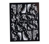 Autocollants à ongles de fleur 5d dentelle de dentelle à ongles gravés auto-adhésif sculpture bricolage Nail Art Style 3