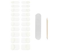 Autocollants à ongles en gel, 20pcs bandes de ongles en gel semi-certifiées, autocollants de pointe français avec base claire pour la manucure bricolage, style 2
