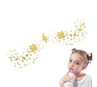 Autocollants à paillettes pour le visage de Noël, autocollants pour le visage de Noël, autocollants temporaires dorés, autocollants de maquillage pour le corps et le visage