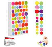 Autocollants À Pastilles Colorées En Papier De Qualité, 40 PCS Gommettes Rondes Autocollantes Multicolores Pour L Organisation, Le Classement, Les Récompenses En Classe, Le Bureau Et La Maison