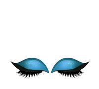 Autocollants à Paupières | Dispositif De Maquillage Des Yeux 2 En 1,Patch Imperméable Pour Cils Et À Paupières,Pour Femmes Filles Festival Déguisement Carnaval Concert Cosplay