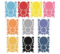 Autocollants À Points Décoratifs Étiquettes Adhésives Rondes De 0 8 À 6 Pouces Pour Scrapbooking Calendrier Journal Intime Étiquettes De Scellage Codage Couleur Classification Organique Marquage