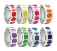 Autocollants à points Roule Total des autocollants à points colorés totaux de 4000 pcs 3/4 rouleau autocollant auto-adhésif pour collants, étiquette, marqueurs, autocollant