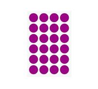 Autocollants à pois colorés multicolores 100 feuilles(Purple)