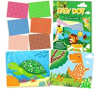 Autocollants à pois pour enfants, art et loisirs créatifs de 4 à 8 ans, 4 à 6 ans - Autocollants à faire soi-même pour livre d'activités et loisirs créatifs