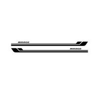 Autocollants à Rayures pour Jupes latérales de portière de Voiture,Autocollants décoratifs en Vinyle pour Couverture,Accessoires de carrosserie,pour Mitsubishi Mirage