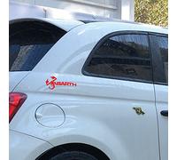 Autocollants ABARTH 500 côté auto autocollant 595 tuning (rouge)