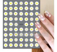 Autocollants Adh¿¿Sifs 3d Pour Nail Art",D¿¿Calcomanies De Fleurs,P¿¿Tales Blancs,D¿¿Coration Pour Ongles,Accessoires De Manucure,"N64 - Type Ame088