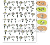 Autocollants Adh¿¿Sifs 3d Pour Nail Art",D¿¿Calcomanies De Fleurs,P¿¿Tales Blancs,D¿¿Coration Pour Ongles,Accessoires De Manucure,"N64 - Type Ame171