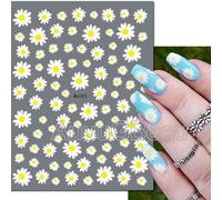 Autocollants Adh¿¿Sifs 3d Pour Nail Art",D¿¿Calcomanies De Fleurs,P¿¿Tales Blancs,D¿¿Coration Pour Ongles,Accessoires De Manucure,"N64 - Type Ame093