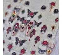 Autocollants Adh¿¿Sifs Pour Les Ongles",Accessoires De D¿¿Coration,D¿¿Calcomanies,Fleurs,P¿¿Tales,¿¿T¿¿,Blanc,Destruction,Printemps,5d,"1 Pi¿¿Ce - Type 1pcs Ms321