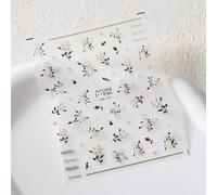 Autocollants Adh¿¿Sifs Pour Les Ongles",Accessoires De D¿¿Coration,D¿¿Calcomanies,Fleurs,P¿¿Tales,¿¿T¿¿,Blanc,Destruction,Printemps,5d,"1 Pi¿¿Ce - Type 1pcs Mn-379