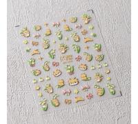 Autocollants Adh¿¿Sifs Pour Les Ongles",Accessoires De D¿¿Coration,D¿¿Calcomanies,Fleurs,P¿¿Tales,¿¿T¿¿,Blanc,Destruction,Printemps,5d,"1 Pi¿¿Ce - Type 1pcs Mn372