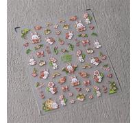 Autocollants Adh¿¿Sifs Pour Les Ongles",Accessoires De D¿¿Coration,D¿¿Calcomanies,Fleurs,P¿¿Tales,¿¿T¿¿,Blanc,Destruction,Printemps,5d,"1 Pi¿¿Ce - Type 1pcs Mn369