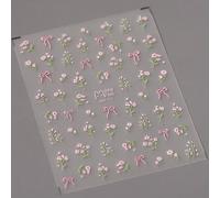 Autocollants Adh¿¿Sifs Pour Les Ongles",Accessoires De D¿¿Coration,D¿¿Calcomanies,Fleurs,P¿¿Tales,¿¿T¿¿,Blanc,Destruction,Printemps,5d,"1 Pi¿¿Ce - Type 1pcs Mn375 #B