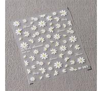 Autocollants Adh¿¿Sifs Pour Les Ongles",Accessoires De D¿¿Coration,D¿¿Calcomanies,Fleurs,P¿¿Tales,¿¿T¿¿,Blanc,Destruction,Printemps,5d,"1 Pi¿¿Ce - Type 1pcs M282