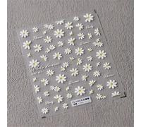 Autocollants Adh¿¿Sifs Pour Les Ongles",Accessoires De D¿¿Coration,D¿¿Calcomanies,Fleurs,P¿¿Tales,¿¿T¿¿,Blanc,Destruction,Printemps,5d,"1 Pi¿¿Ce - Type 1pcs Ts-3595