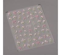 Autocollants Adh¿¿Sifs Pour Les Ongles",Accessoires De D¿¿Coration,D¿¿Calcomanies,Fleurs,P¿¿Tales,¿¿T¿¿,Blanc,Destruction,Printemps,5d,"1 Pi¿¿Ce - Type 1pcs Mn375 #A