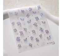 Autocollants Adh¿¿Sifs Pour Les Ongles",Accessoires De D¿¿Coration,D¿¿Calcomanies,Fleurs,P¿¿Tales,¿¿T¿¿,Blanc,Destruction,Printemps,5d,"1 Pi¿¿Ce - Type 1pcs M326