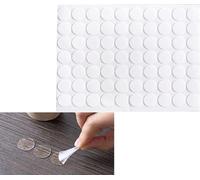 autocollants adhésifs double face, 420pcs transparents Points de Colle Ballon Autocollant,Ruban Double Face Transparent Rond Points Adhésifs Double Face Autocollant Adhésif Amovible Ruban(10mm)