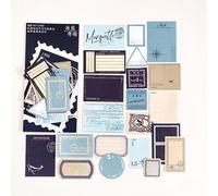 Autocollants Adhésifs Inscriptibles Vintage, Style Timbres-Poste, Pour Scrapbooking, Bricolage, Artisanat, Journal D'album, 40 Pièces