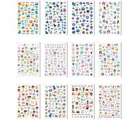 Autocollants Adhésifs Pour Ongles, 12 Pièces, Constellation, Horoscope, Décalcomanies Pour Nail Art, Toutes Les Décorations, Curseur, Accessoire De Manucure