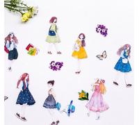 Autocollants Adhésifs S4 A La Vie D'une Fille Avec Jupes, Autocollants De Liberté, Autocollants De Décoration, Diy Bricolage