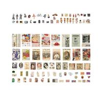 Autocollants Adhésifs Vintage, 200 Pièces, Décalcomanies Décoratives Pour Enfants 101a