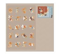 Autocollants adorables sur le thème des chatons, 20 pièces, A
