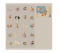 Autocollants adorables sur le thème des chatons, 20 pièces, C