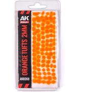 Autocollants AK Interactive Fantasy Tufts Orange 2 mm