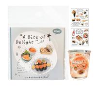 Autocollants Alimentaires,Journal Carnet Amusant Déco Fun - Étiquette Alimentaire | Pour Adultes École Collège Lycée Étudiants IY Cahiers
