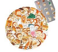 Autocollants Alimentaires Mignons | 60 Pièces Autocollants Imperméables - Décalcomanies Décoratives - pour Fête Adolescents Adultes Gourde Tasse Ordinateur Portable Téléphone Skateboard Valise