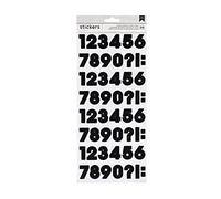 Autocollants alphabet Number Stickers Black 208u.