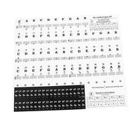 Autocollants Amovibles Noirs pour Clavier Piano 37/49/54/61/88 Touches
