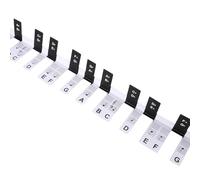 Autocollants amovibles pour clavier de piano - Étiquettes de notes 88 touches - Guide de notes de piano - Marqueur pour apprendre les autocollants électroniques