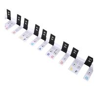 Autocollants amovibles pour clavier de piano - Étiquettes de notes à 88 touches - Guide de notes de piano - Étiquettes de notes de clavier pour apprendre - Autocollants pour débutants - Ajustement