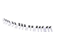 Autocollants amovibles pour clavier de piano - Étiquettes de notes à 88 touches - Guide de notes de piano - Étiquettes de notes de clavier pour apprendre - Autocollants pour débutants - Ajustement
