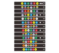 Autocollants amovibles pour touche de guitare - Accessoires d'entraînement pour débutants - Pour apprentissage accéléré et aide à la mémoire