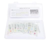 Autocollants amovibles pour touches de piano, étiquettes de notes, 61 touches, autocollants réutilisables en silicone lumineux pour clavier de piano pour débutants avec boîte de (Colorée)