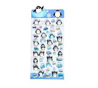 Autocollants amovibles scintillants pour la décoration de chambre d'enfant et les cahiers d'école. Autocollants animaux dimensionnels