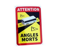 Autocollants Angles Morts : décalcomanies d'avertissement d'angle mort très visibles avec adhésif puissant pour voitures et camions | Attention angles des échantillons de morts pour le travail