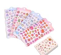 Autocollants Animaux | Autocollants 3D Planètes Cartoon | Décalcos Bébé Récompense Création Fournitures Scolaires | Poches Crayons Gourdes Cahiers Livres Artisanat