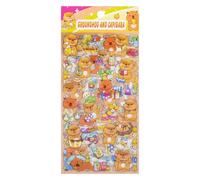 Autocollants Animaux Capybara,6 Feuilles de Décoration Mignonne | Autocollants Pour Thème Capybara - Pour Garçons Filles Ordinateur Portable Bouteille d'Eau Skateboard Étui de Téléphone