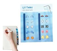 Autocollants Animaux Marins - Autocollants Pliables Pour Carnet De Notes, Étiquette Autocollante Mignonne 10 X 15 Cm Pour, Article D'enrichissement De Papeterie, Étiquettes De Gestion De Mise
