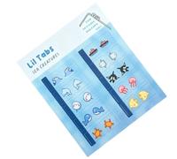 Autocollants animaux marins mignons à replier pour carnet de notes, agendas, plannings, guides d'étude, scrapbooking, journal